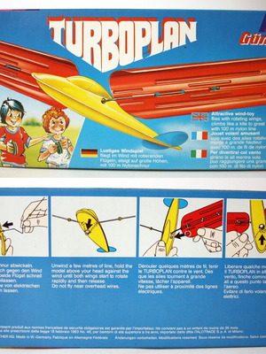 Gunther Turboplan airplane with rotating wings 1984 new, W. Germany