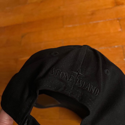 Stone Island cap new with black logo, unworn