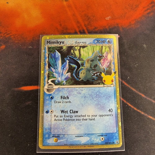 Pokemon TCG Mimikyu Delta Species SWSH 136 card new
