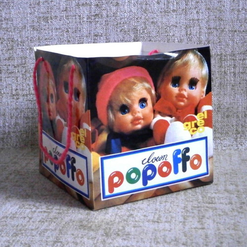 Popoffo Clown doll new with box, El Greco 80s