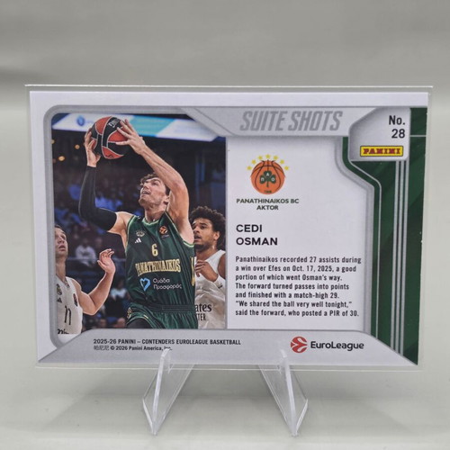 Cedi Osman Suite Shots insert Panini Contenders EuroLeague 2025-26 #28
