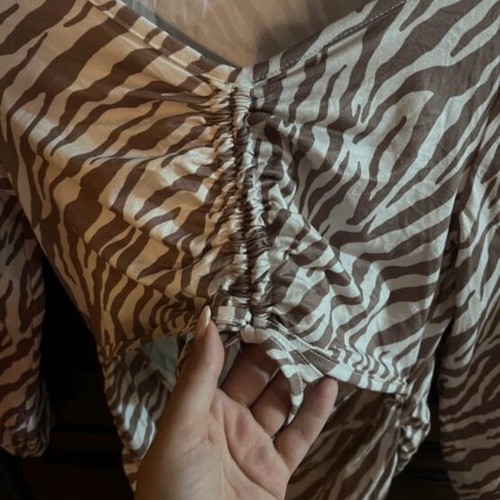 Zebra Print Mini Dress Shein like new, cut out detail