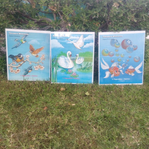 Clip frames set of 3 used, 50x60 cm without frame
