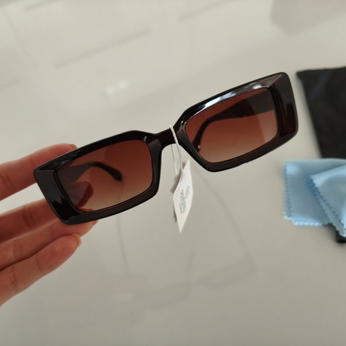 Riverio Eyewear rectangular sunglasses, vintage style, brown tortoiseshell