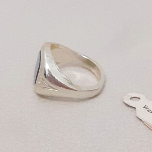 Vintage ring from the 60s like new, gold and blue