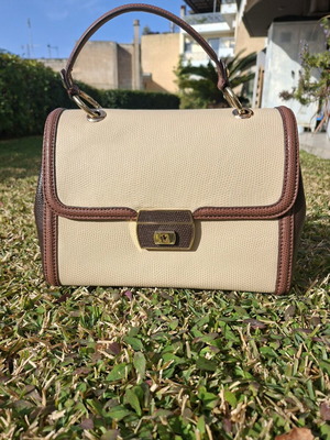 Moschino Handbag like new, beige and brown