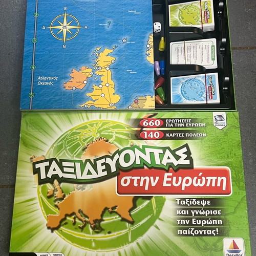 Traveling in Europe board game used