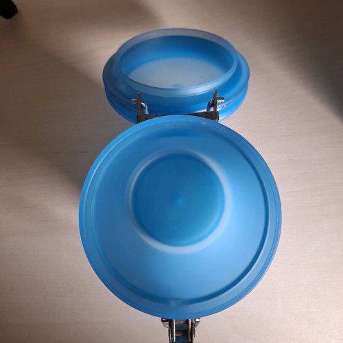 Plastic vases used, set of 2 pieces