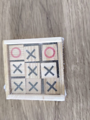 Wooden Tic Tac Toe new, 7x7 cm