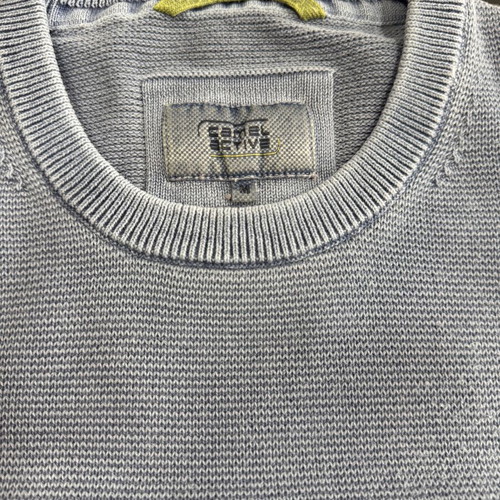 Camel Active knitted cotton sweater with neckline size M like new blue