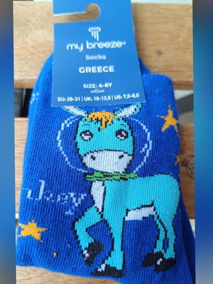 Children's socks with astronaut donkey design new