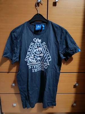 Adidas short-sleeve shirt used, black, size S