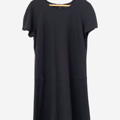 Black dress minimal style large like new with low waist