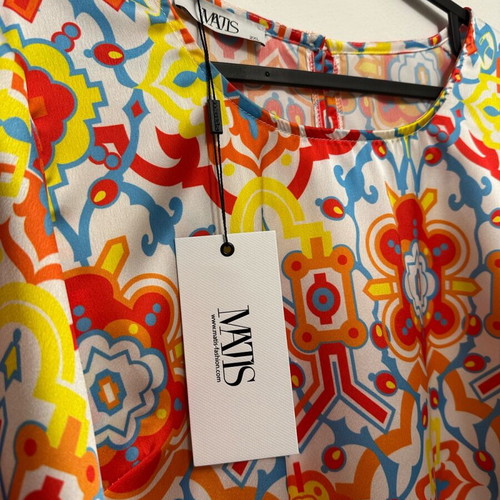 Matis Fashion satin blouse new, multicolor, size 2XL