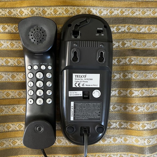Telco GCE2388 corded phone used, black