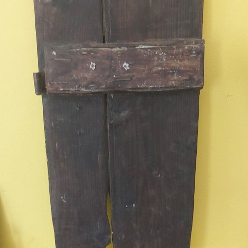 Saint John the Baptist painting used, handmade on old wood