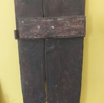 Saint John the Baptist painting used, handmade on old wood