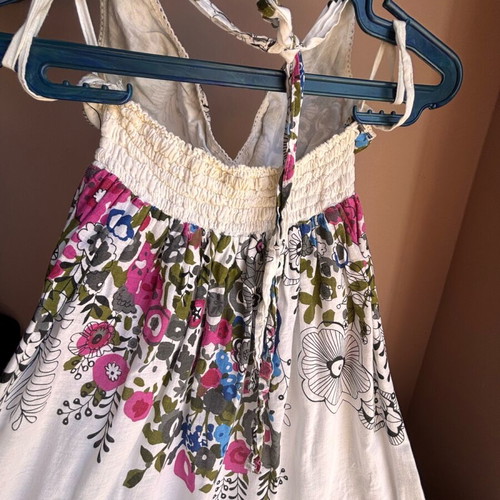 Women's summer dress used, cotton with floral pattern