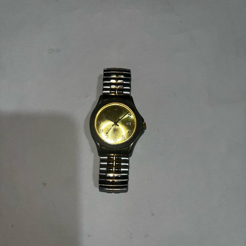Watch with gold dial refurbished