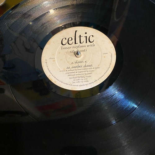 Goa trance vinyl records used, Lunar Asylum and Sid Santi