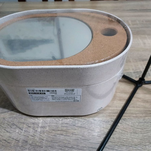 Ikea storage box new with compartments and mirror