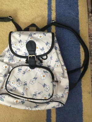 White backpack bag new