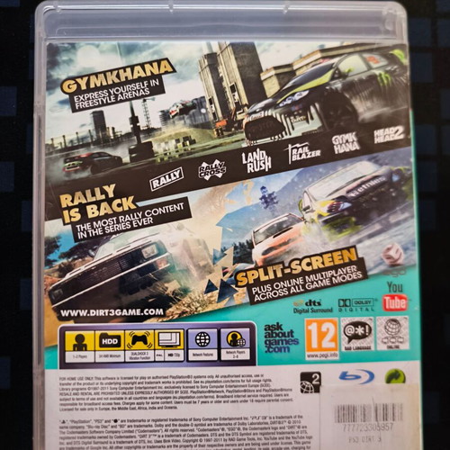 Colin McRae 3 Dirt PS3 game