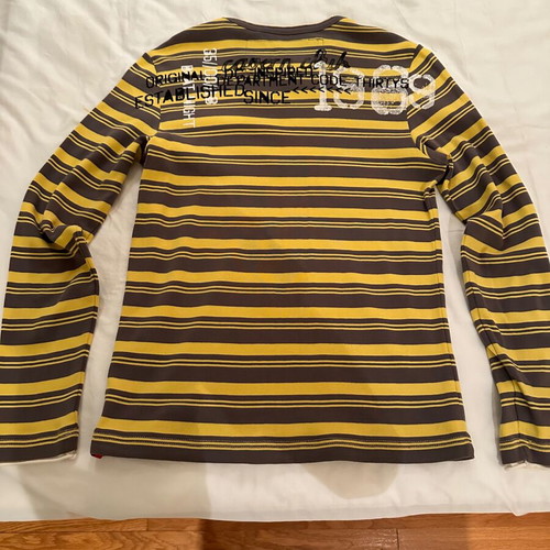 Esprit long-sleeve shirt like new, khaki and yellow, size S