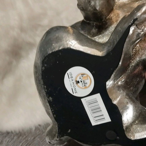 Dog decorative used, silver color, 28 cm