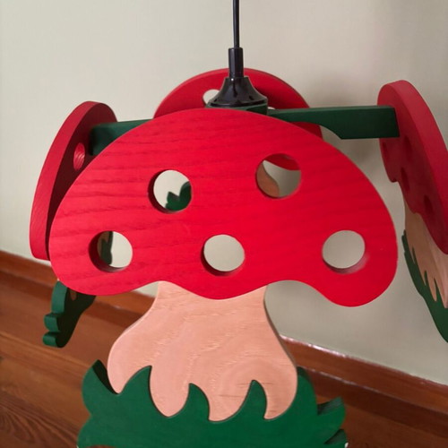 Children's Ceiling Light Mushroom Design like new