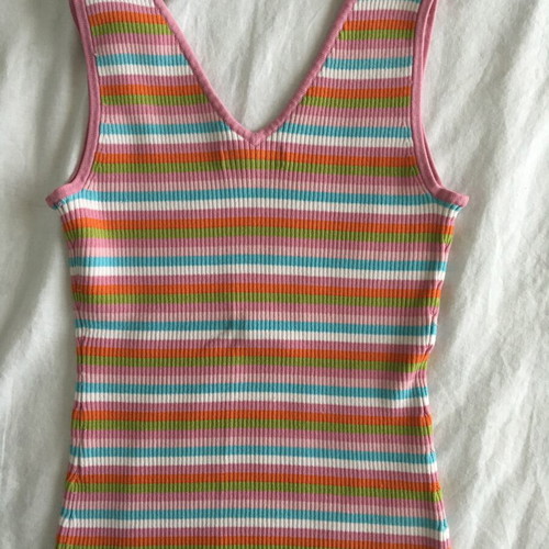 Women's colorful summer top used, size S