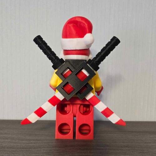 Deadpool figure in Christmas mood 15cm new