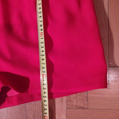 The Kooples elegant hot pink shorts with black velvet details like new, size M