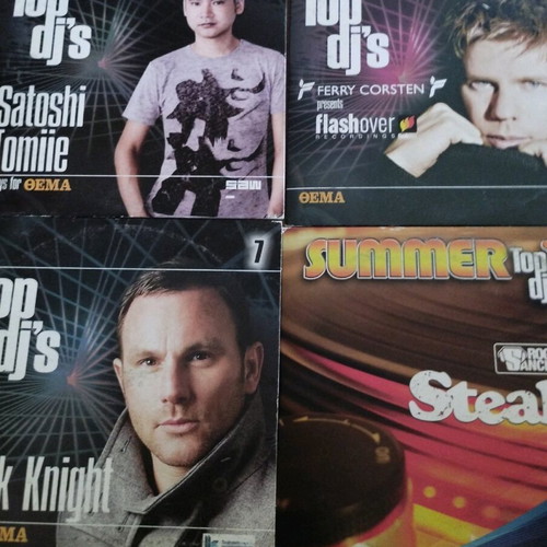 Top Djs pack of 7 CD albums used, electronic music