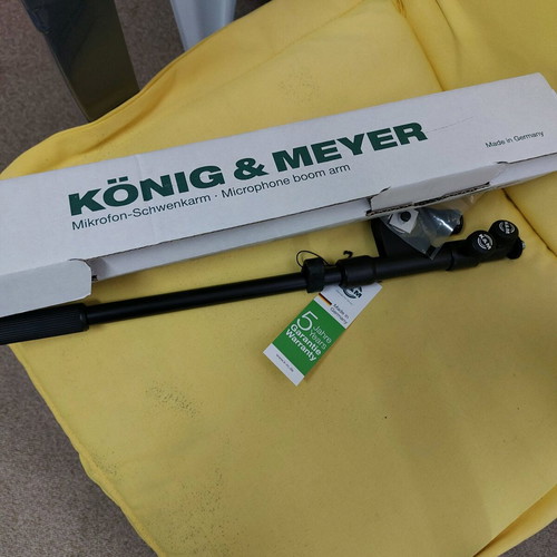 Mic boom extension arm KONIG+MEYER new, black