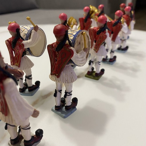 Athina Pal Evzones military figurines used