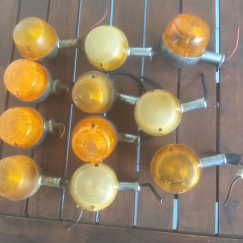 Yamaha RD turn signals used, set of 4, 1970s decade
