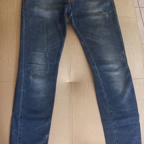 Rossodisera jeans used, size L, blue with Pink Woman tank top gift