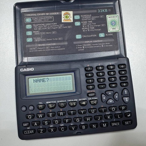 Casio SF-3300ER digital diary used