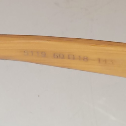 Wooden sunglasses 5119 UV 400 like new, brown lenses