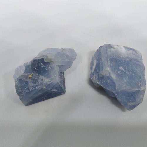 Blue Calcite natural raw mineral, like new