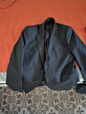 Κοστούμι σετ νέο, μαύρο, μέγεθος M για αποφοίτηση ή ειδική περίσταση