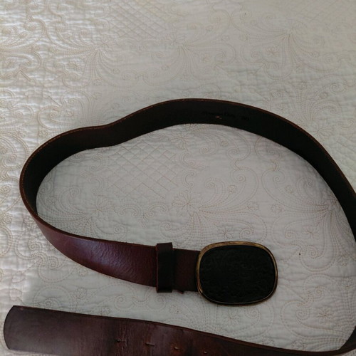 Massimo Dutti leather belt like new, brown