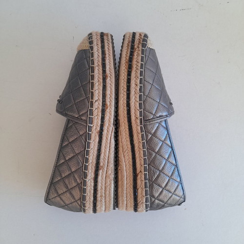 Karl Lagerfeld Paris espadrilles size 40 like new, gunmetal
