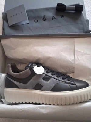 Hogan H-Stripes sneakers, size 43, blue