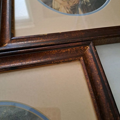 Vintage classic era frames like new, pack of 3, 34x28 cm