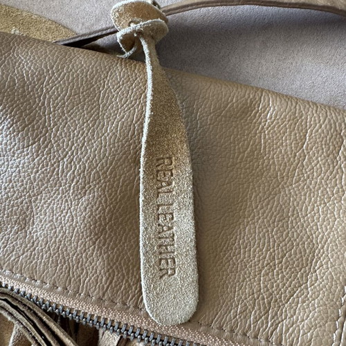 Top Shop cross bag real leather like new, brown