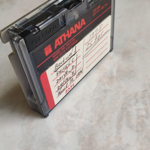 Athana 40-2120 Data Cartridge 120MB used vintage backup tape
