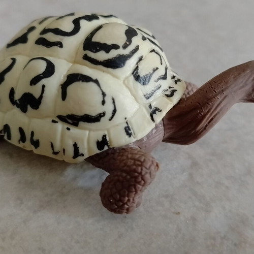 Plastic turtle figures used, set of 5