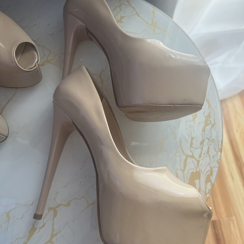 High Heels beige, like new, size 38
